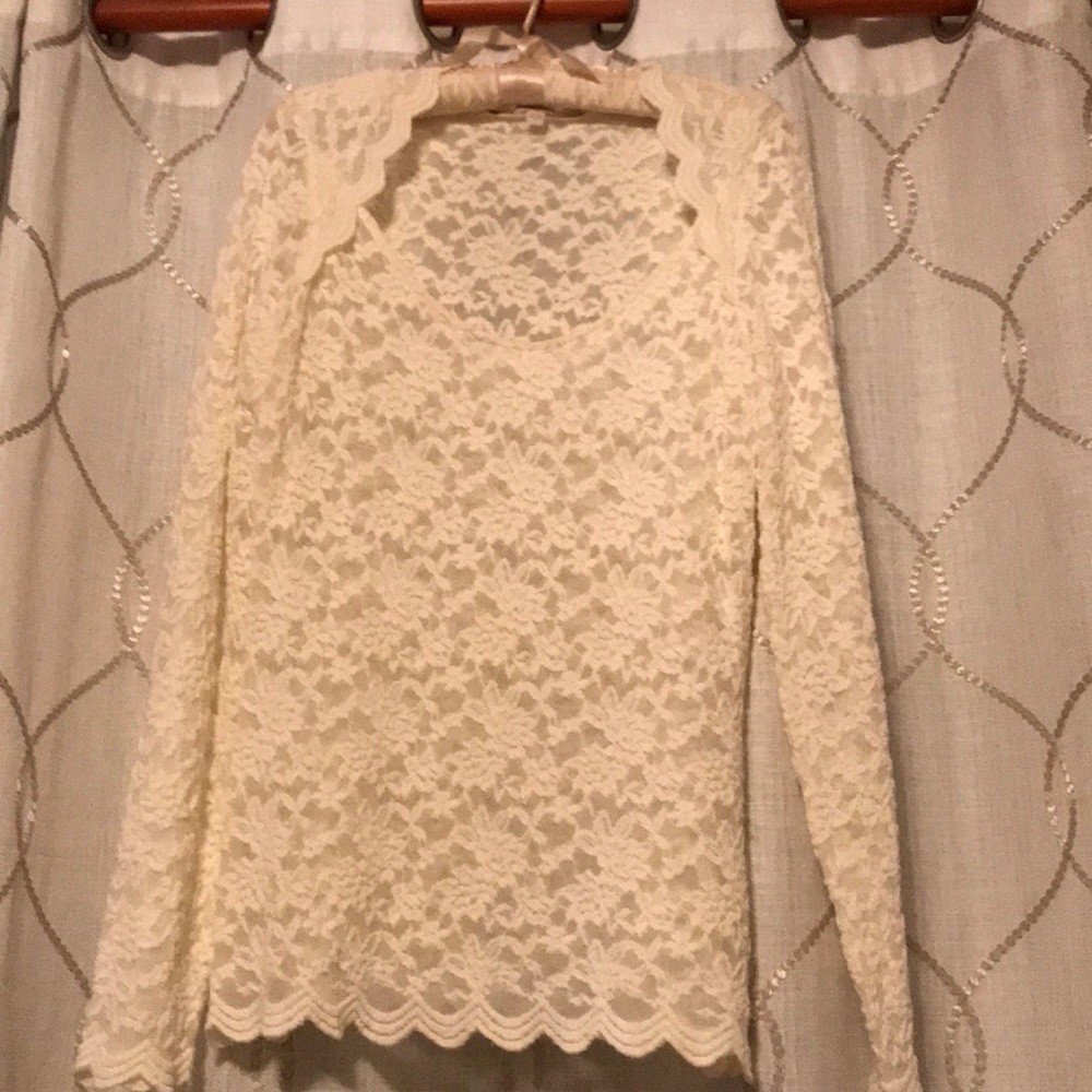 All illusion lace top by Guess